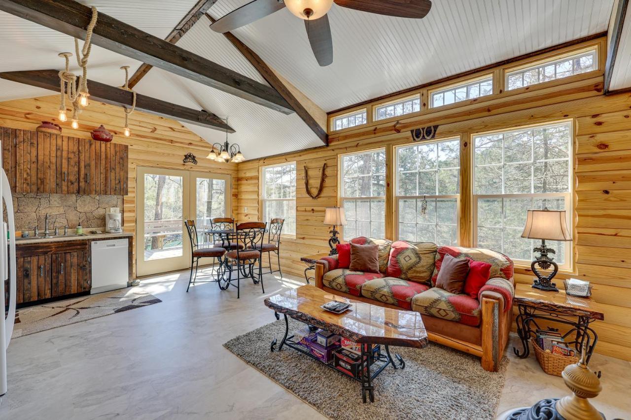 Cliffside Eureka Springs Cabin With Beaver Lake View Exterior photo